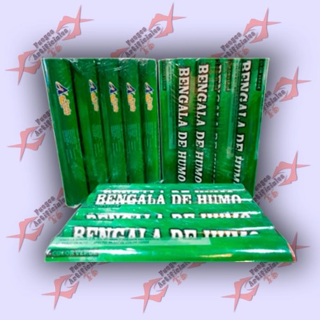 Bengala Humo De Cancha Fumigeno X5 (Verde)