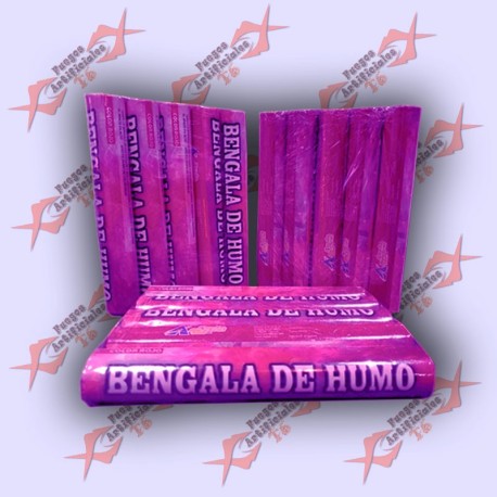 Bengala Humo De Cancha Fumigeno X5 (Fucsia)