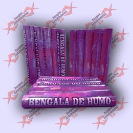 Bengala Humo De Cancha Fumigeno X5 (Violeta)