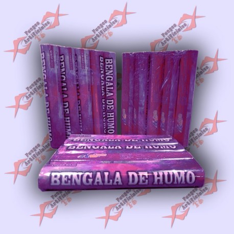 Bengala Humo De Cancha Fumigeno X5 (Violeta)