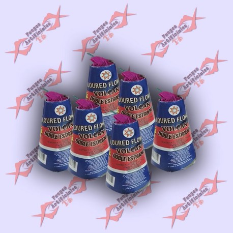 Volcan Coloured Flowers Doble X 6 "Jupiter"